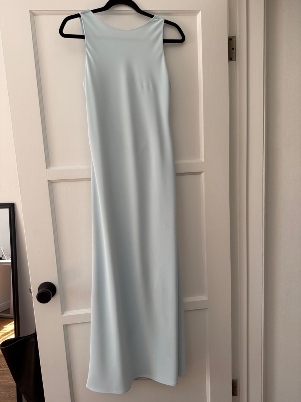 Mango Sleeveless Maxi Dress in Pale Blue